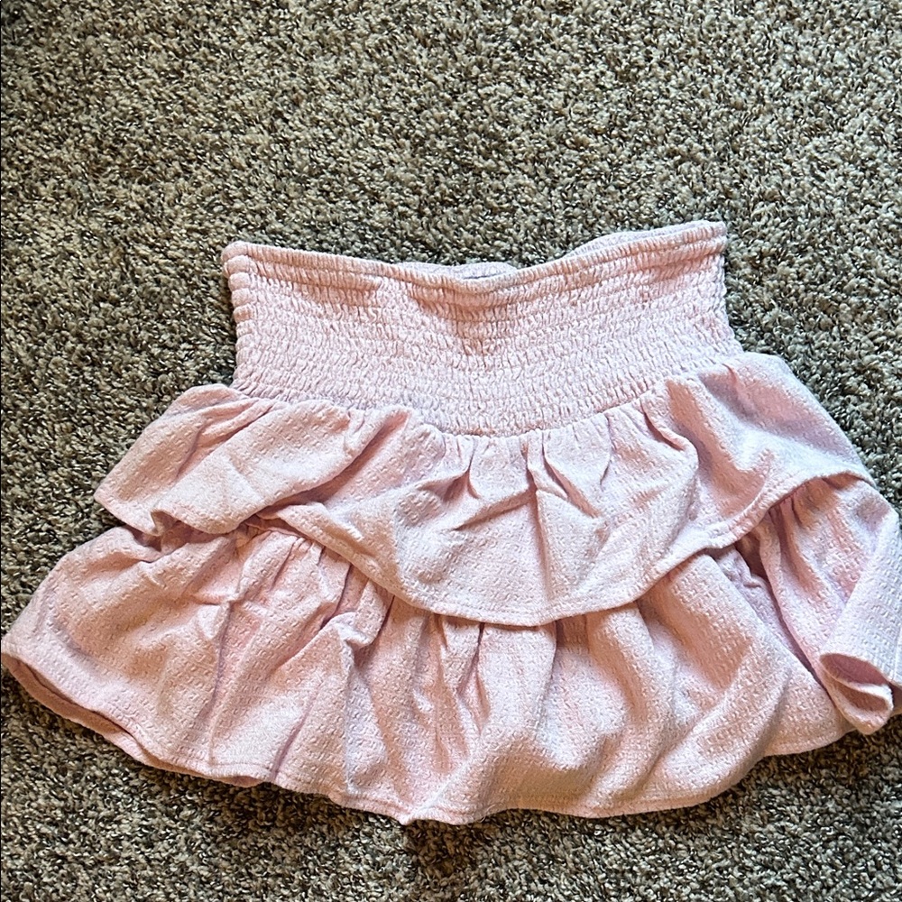 Pink Ruffled Kids Skirt